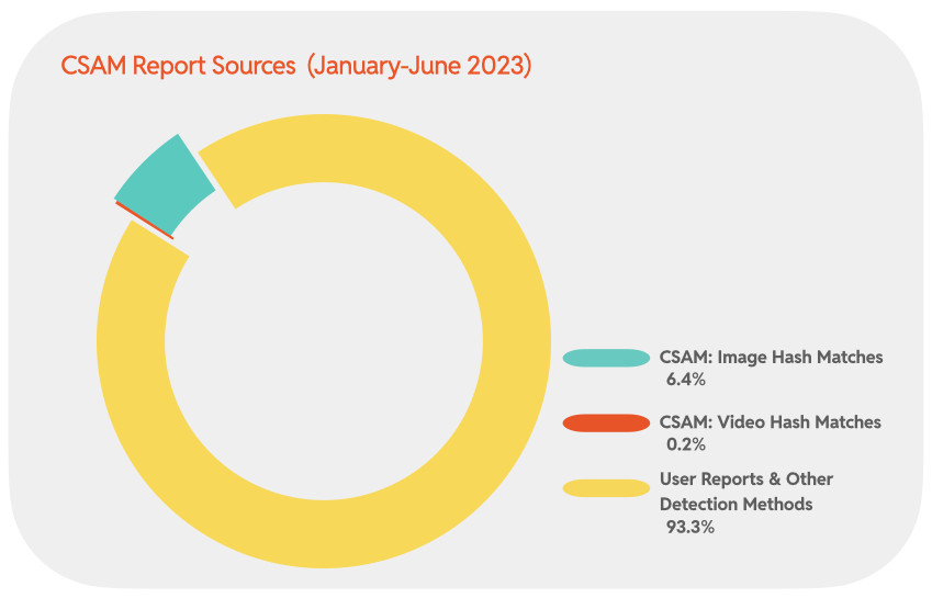 Chart 27 : CSAM Report Sources (January-June 2023)