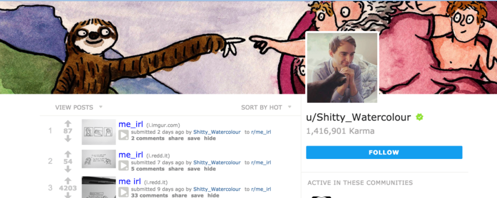 Introducing a New User Profile Page With u/Shitty_Watercolour